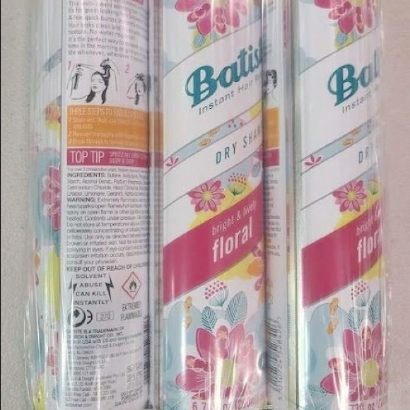 Batiste Other - ⭐️HP⭐️ 3x Batiste Floral Dry Shampoo Lot, 6.73 fl oz ea- Full Size (not travel)
